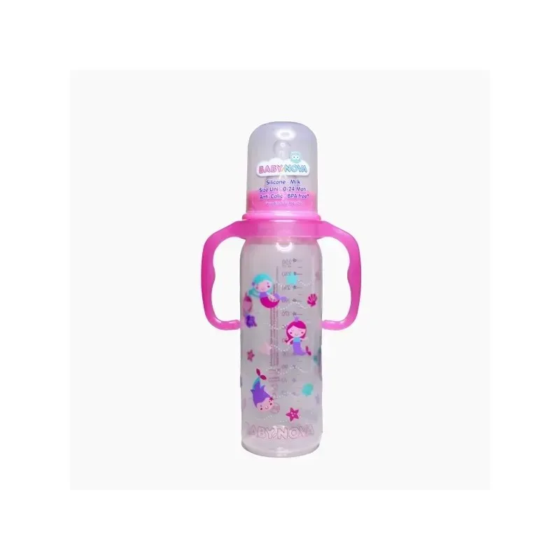 BABY NOVA Biberon en Plastic avec Anses 240 ml — photo 2