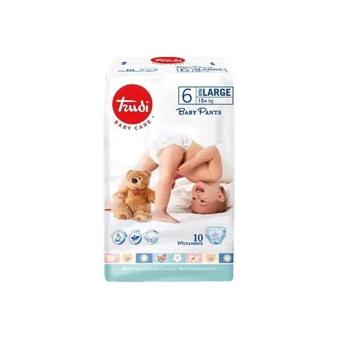 Trudi Baby Pants Extra Large 15+ Kg Taille 6 Boite de 10