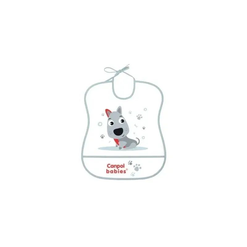 CANPOL BABIES Bavoir Impermeable avec Poche Animals 2/919