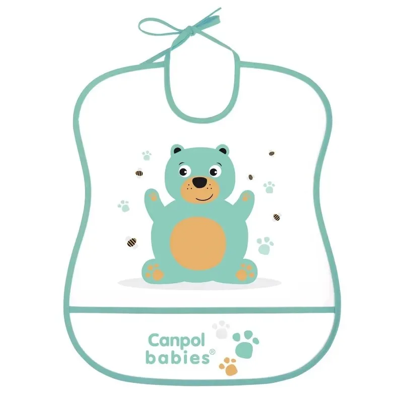 CANPOL BABIES Bavoir Impermeable avec Poche Animals 2/919 — photo 2
