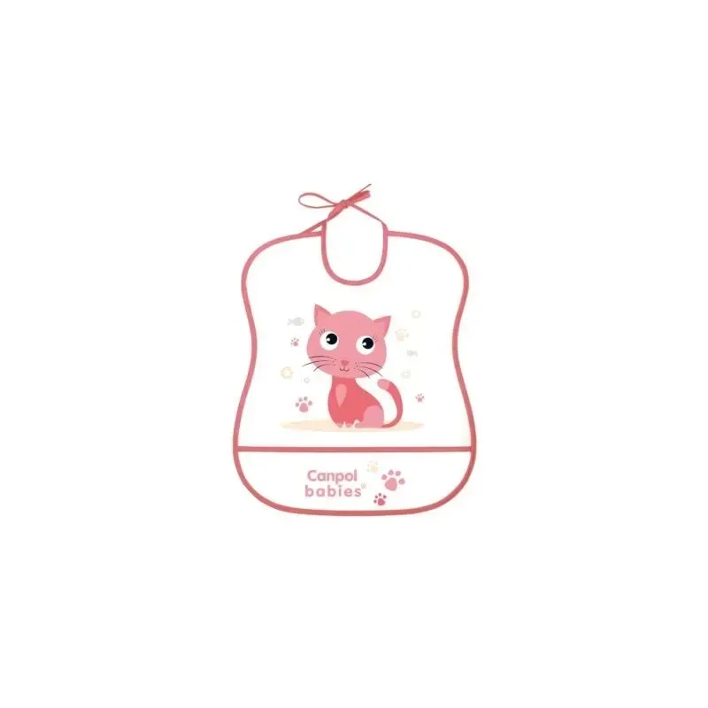 CANPOL BABIES Bavoir Impermeable avec Poche Animals 2/919 — photo 3