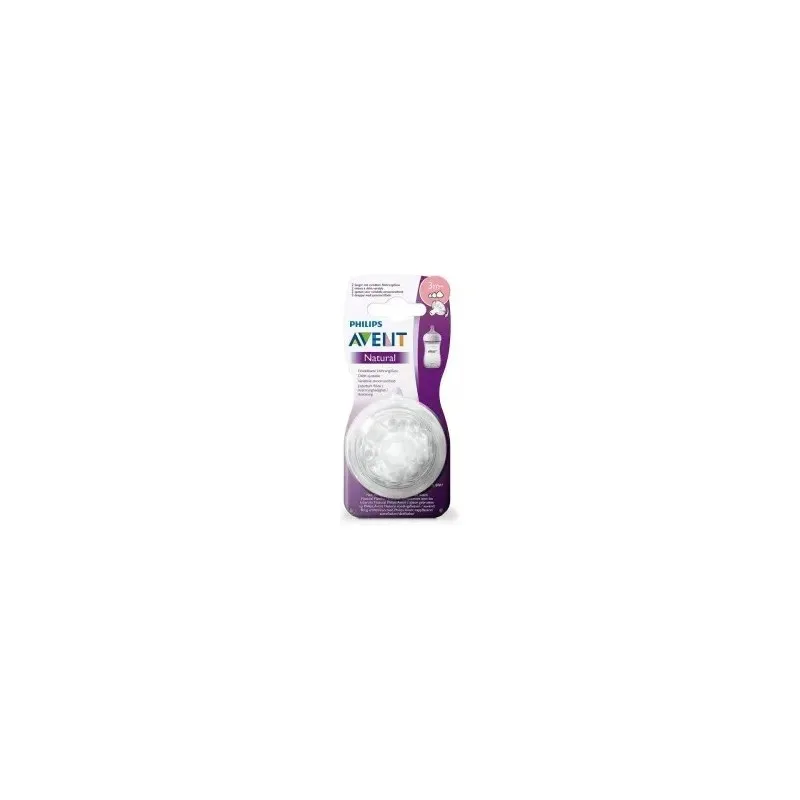 AVENT 2 Tétines Natural 3m+ Scf045/27