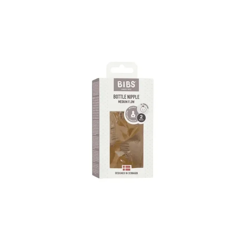 BIBS Bottle Nipple Tétines Medium Flow Lot de 2