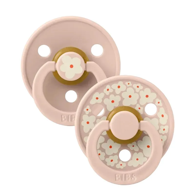 BIBS 2 Sucettes Colour Natural Rubber Jasmine Blush Mix Size 1 — photo 2