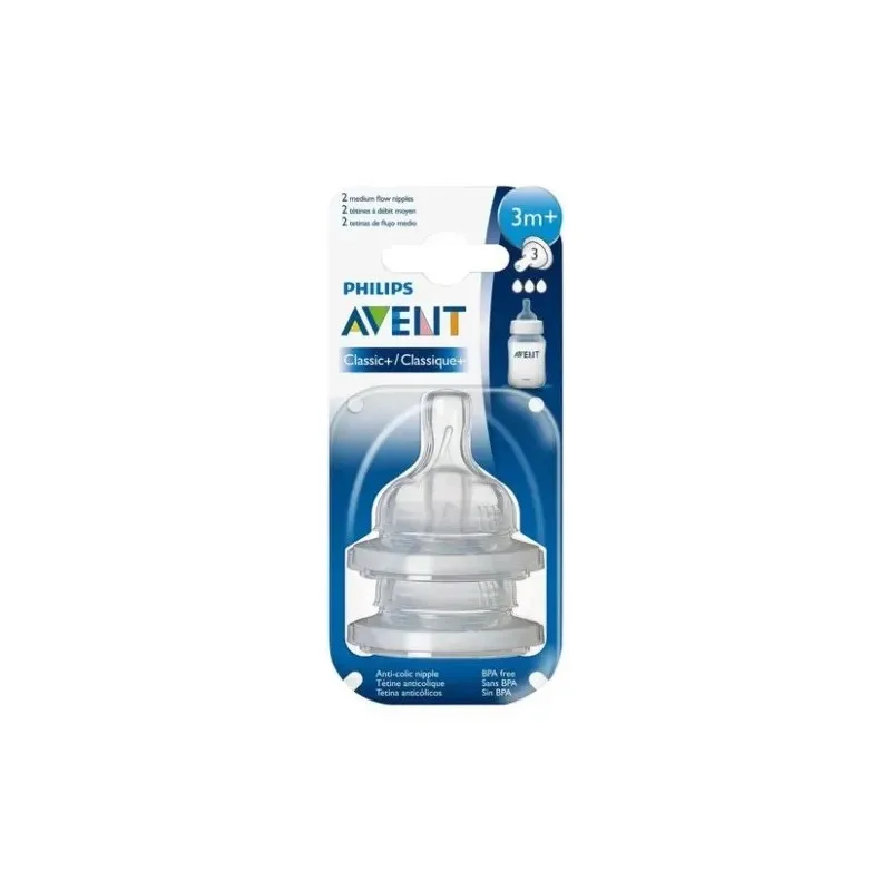 AVENT 2 Tétines 3m+ Scf633/27