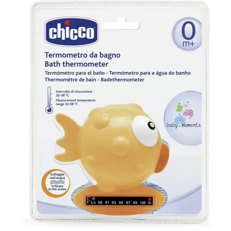CHICCO Thermomètre de Bain Orange Fish