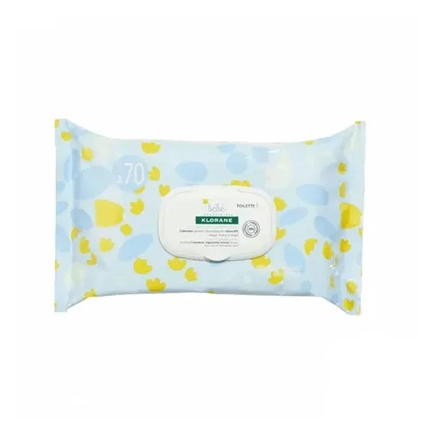 KLORANE Bébé Lingettes Nettoyantes 70 Pièces