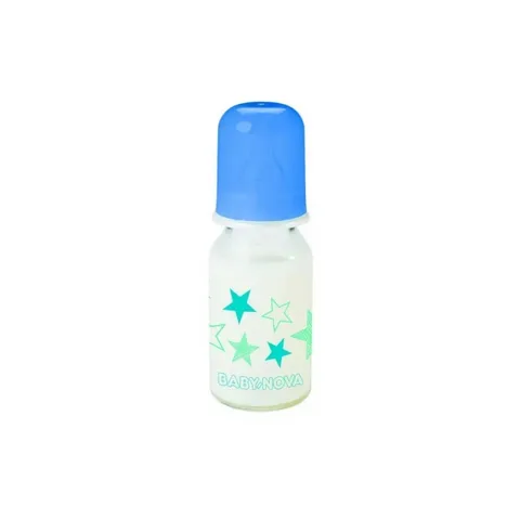 BABY NOVA Biberon en Verre 125 ml Decore 0-24 Mois