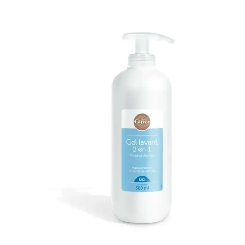 GIFRER Bébé Gel Lavant Cheveux et Corps 500 ml