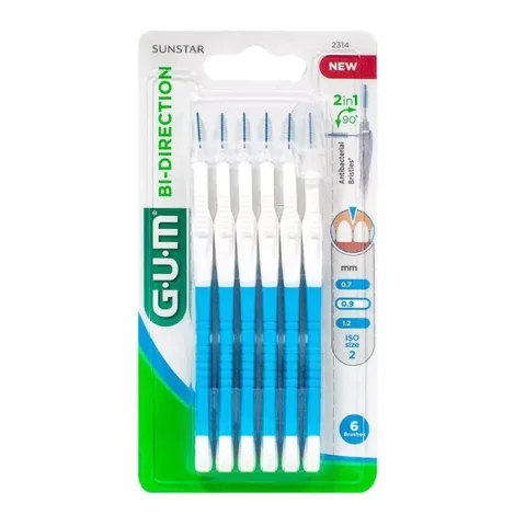 GUM Brossette Bi-Direction 0,9mm (2314)
