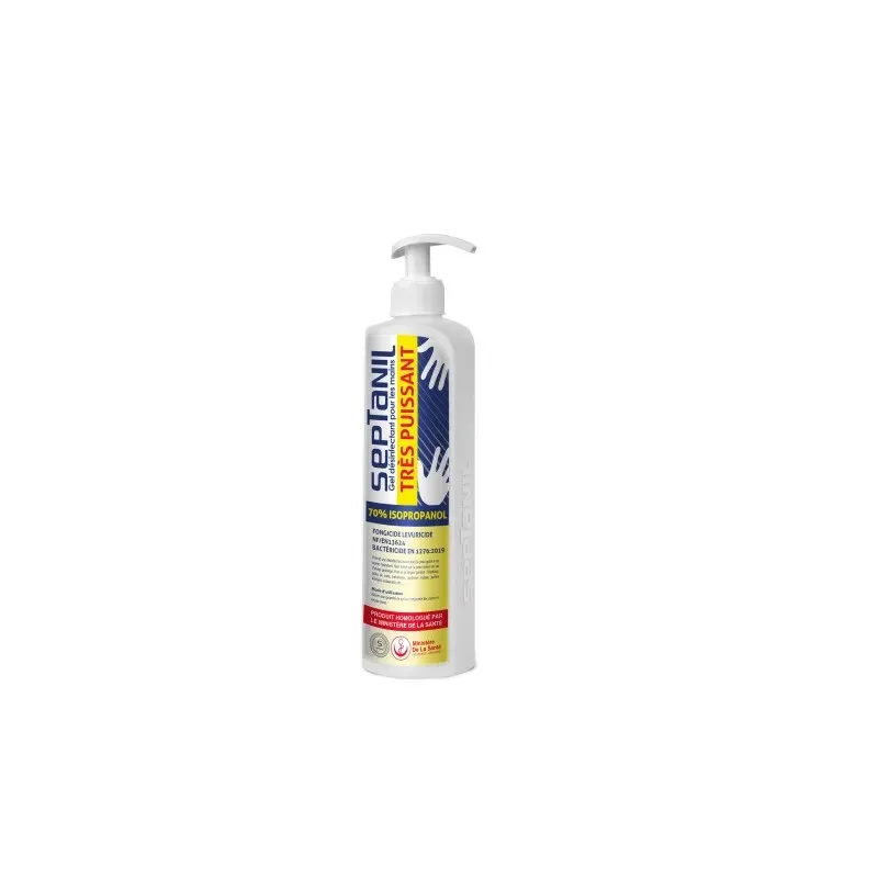 SEPTANIL Gel Hydra-Alcoolique Très Puissant 500 ml