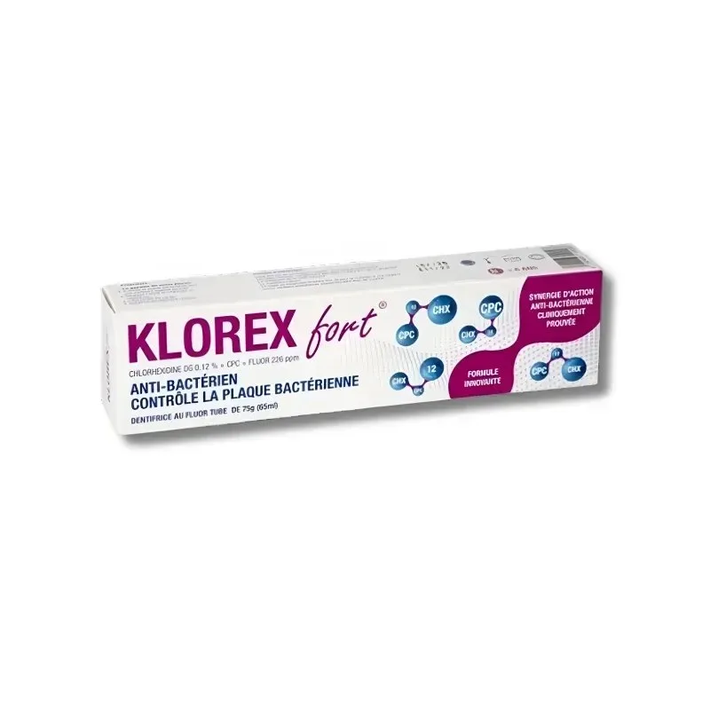 STODERMA Klorex Fort Dentifrice au Fluor 65 ml