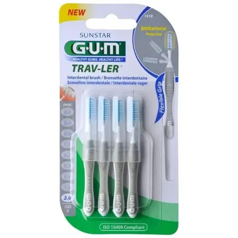 GUM Brossette Travler Cylindrique 2.0 Mm (1618)