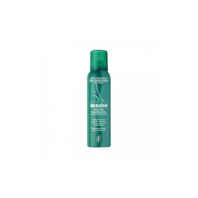 Akileine Spray Aseptisant Deo Chaussures Très Forte Transpiration 150 ml