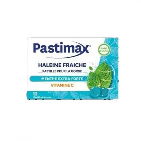 Pastimax Haleine Fraiche Menthe Extra Forte 12 Pastilles à Sucer