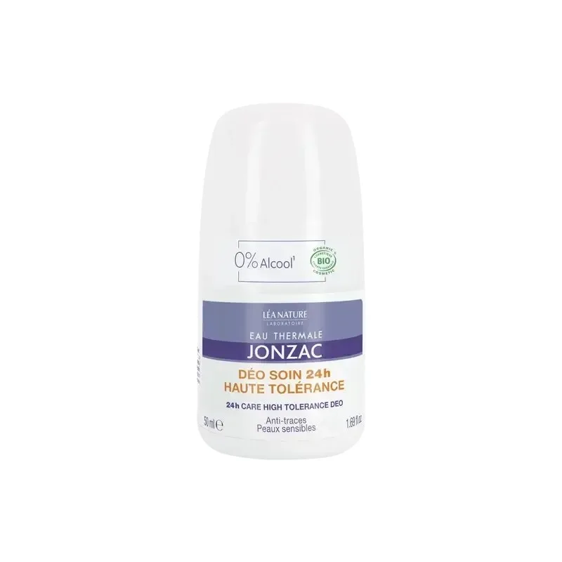 JONZAC Deo Soin Haute Tolerance Anti Traces Peaux Sensibles 24H 50 ml