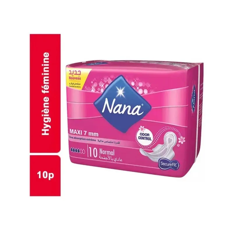 NANA Serviette Maxi Normal Clip 10 Pièces