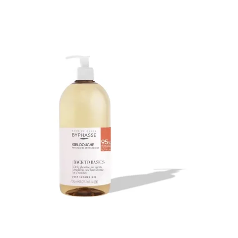 BYPHASSE Back To Basics Gel Douche Peaux Sèches et Très Sèches 750 ml