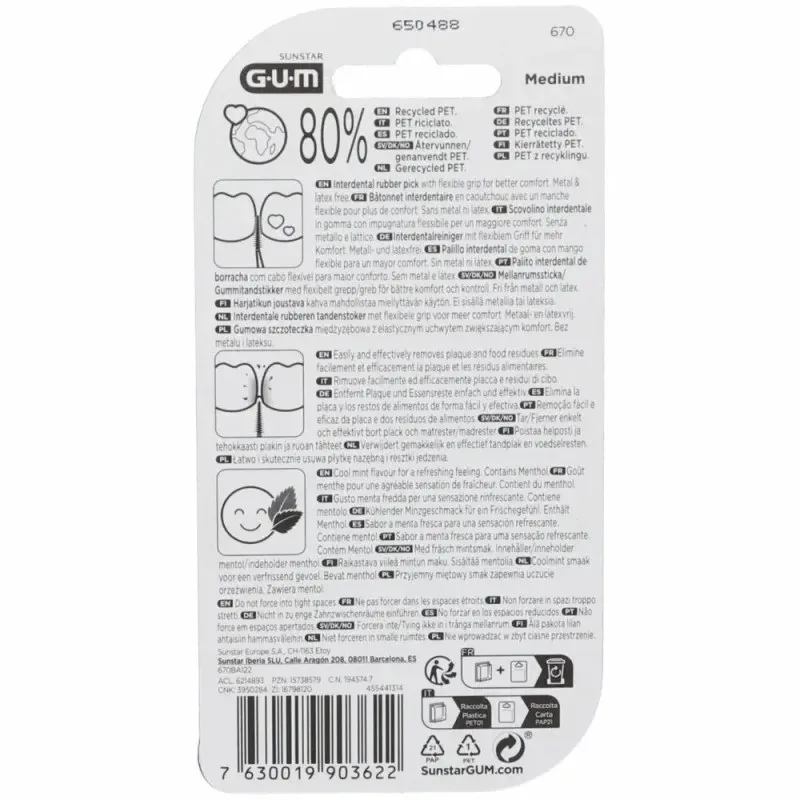 GUM Soft Picks Comfort Flex 670 Medium 40 Unités — photo 2