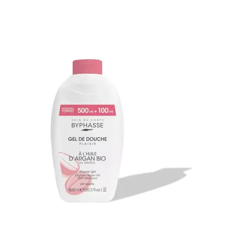 BYPHASSE Gel de Douche à l'huile d'argan Bio 600 ml