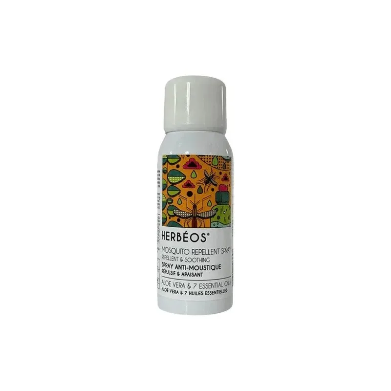 HERBEOS Spray Anti Moustique Corps Repulsif Apaisant 100 ml