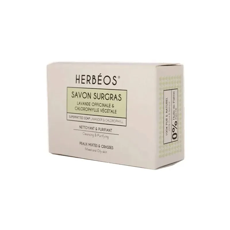 HERBEOS Savon Surgras Nettoyant Purifiant 100 g