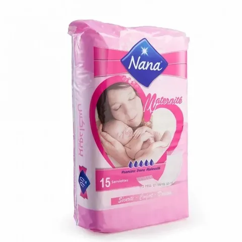 NANA Serviette Maternité Periodex 15 Pièces