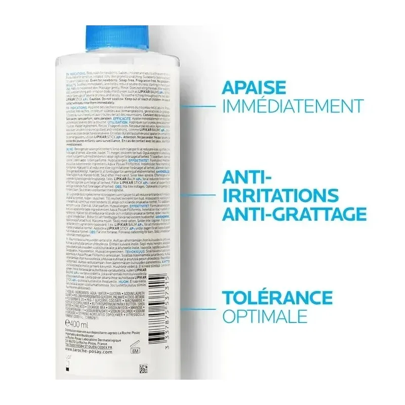 LA ROCHE POSAY Lipikar Syndet Ap+ Crème Lavante 400 ml — photo 2