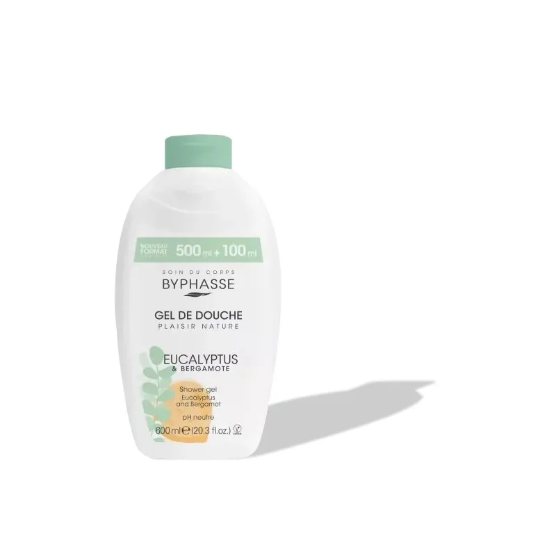 BYPHASSE Gel de Douche Eucalyptus & Bergamote 600 ml