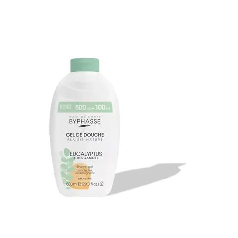 BYPHASSE Gel de Douche Eucalyptus & Bergamote 600 ml