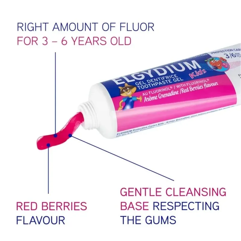 ELGYDIUM Dentifrice Kids Grenadine 50 ml — photo 2