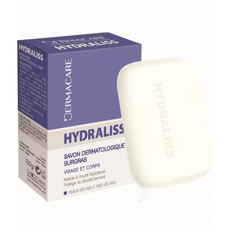 DERMACARE Savon Dermatologique Surgras Hydraliss 130 Gr