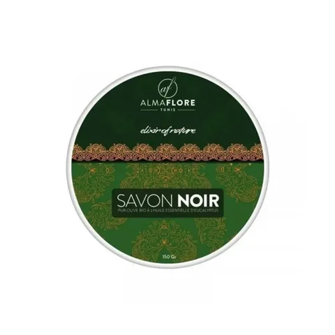 ALMAFLORE Savon Noir à l'eucalyptus 150 Gr