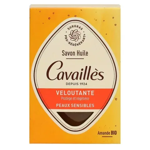 ROGE CAVAILLES Savon Huile Veloutante à l'huile d'amande Peaux Sensibles 115 g