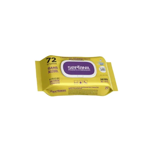 SEPTANIL Lingettes Desinfectantes Multi Usage 72 Pièces