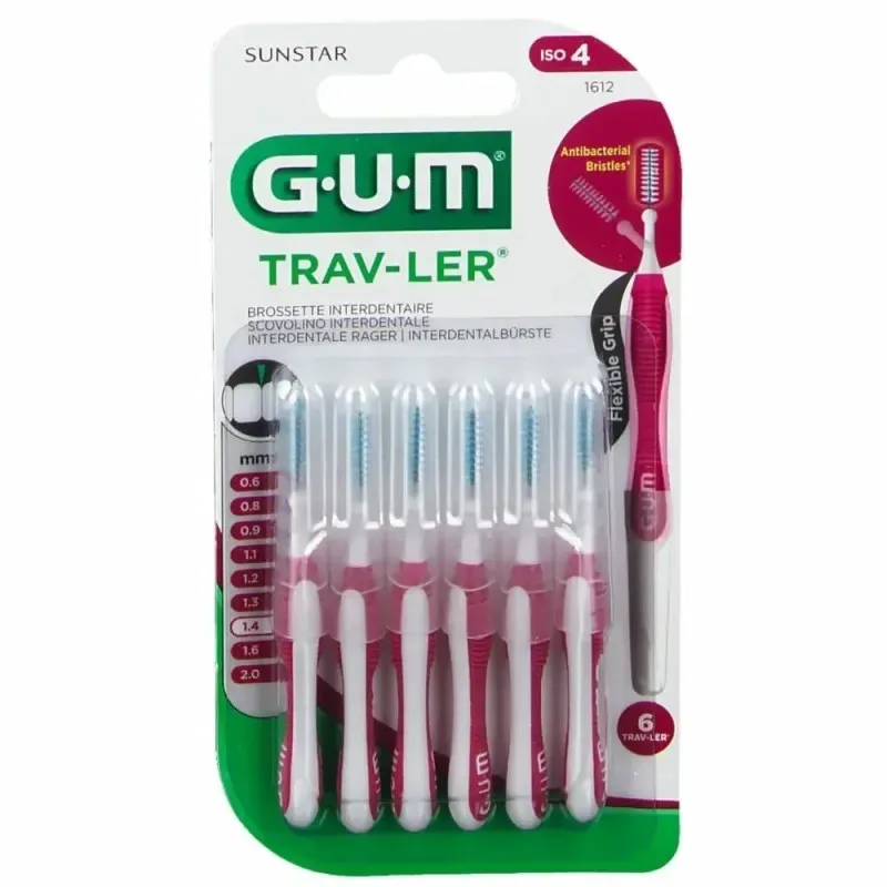 GUM Brossettes Traveler Fine Cylindrique B/4 (1612) — photo 2