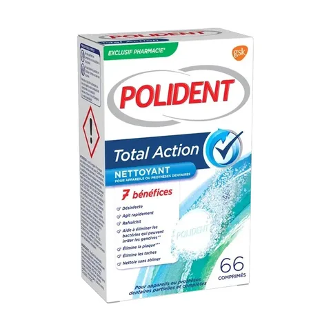 POLIDENT Total Action Nettoyant Appareils Dentaires