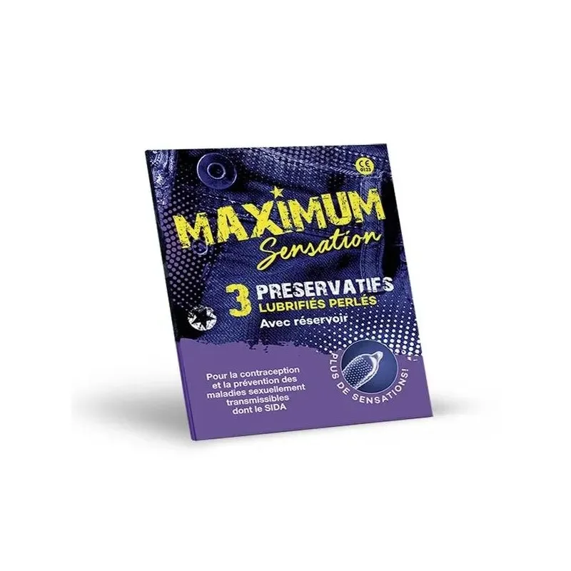 Maximum Sensation Préservatif Bt/3