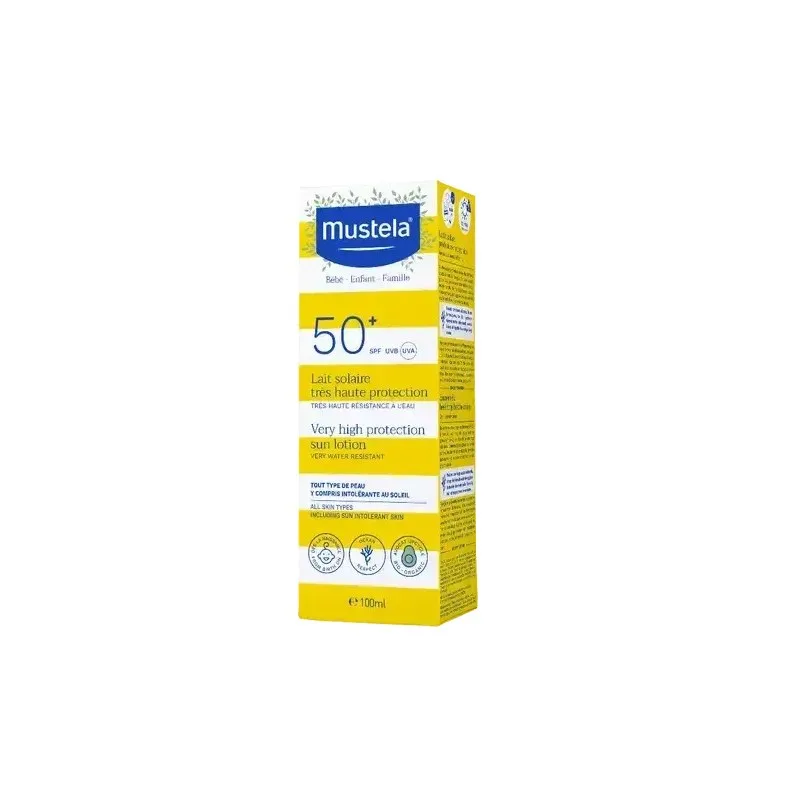 MUSTELA Lait Solaire Très Haute Protection SPF50+ 100 ml — photo 2