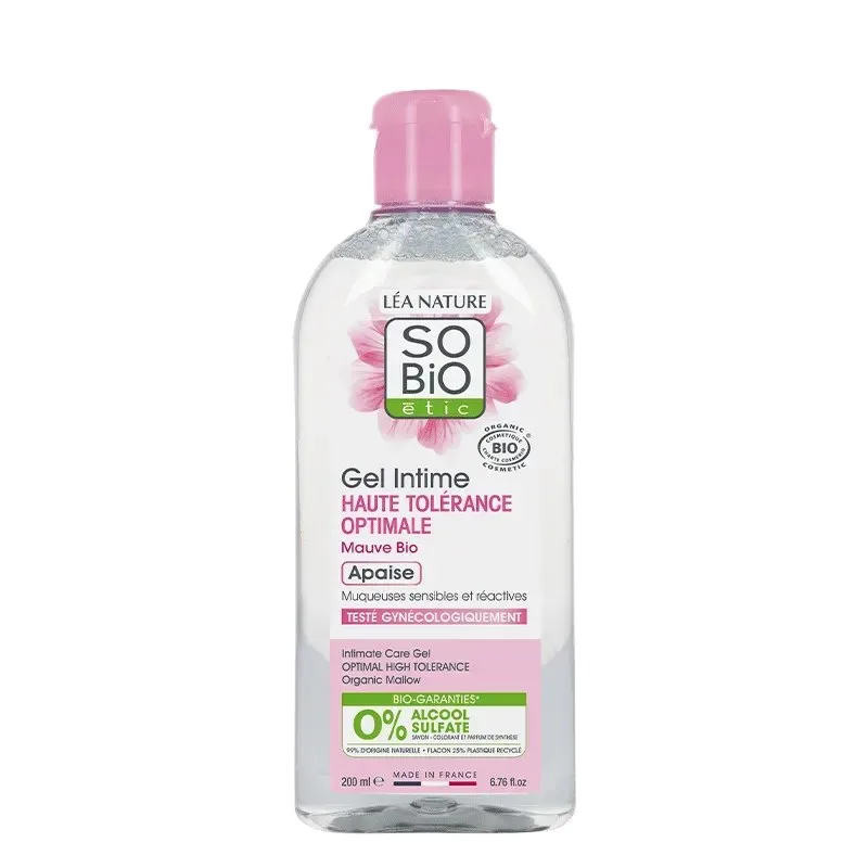 So Bio Douche Gel Intime Haute Tolérance Optimale Mauve Bio 200 ml