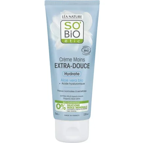 So Bio Crème Mains Extra-Douce à L’aloe Vera Bio 75 ml
