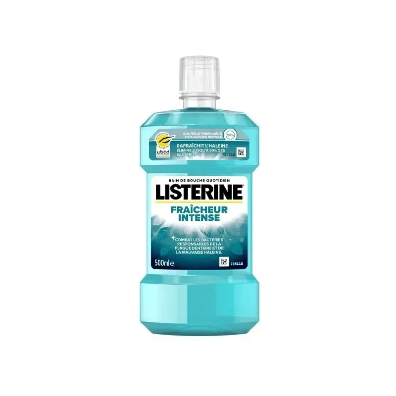LISTERINE Bain de Bouche Quotidien Fraicheur Intense 500 ml