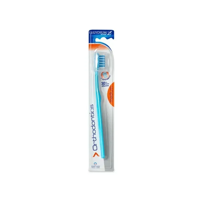 ELGYDIUM Clinic Brosse à Dents Orthodontics Medium
