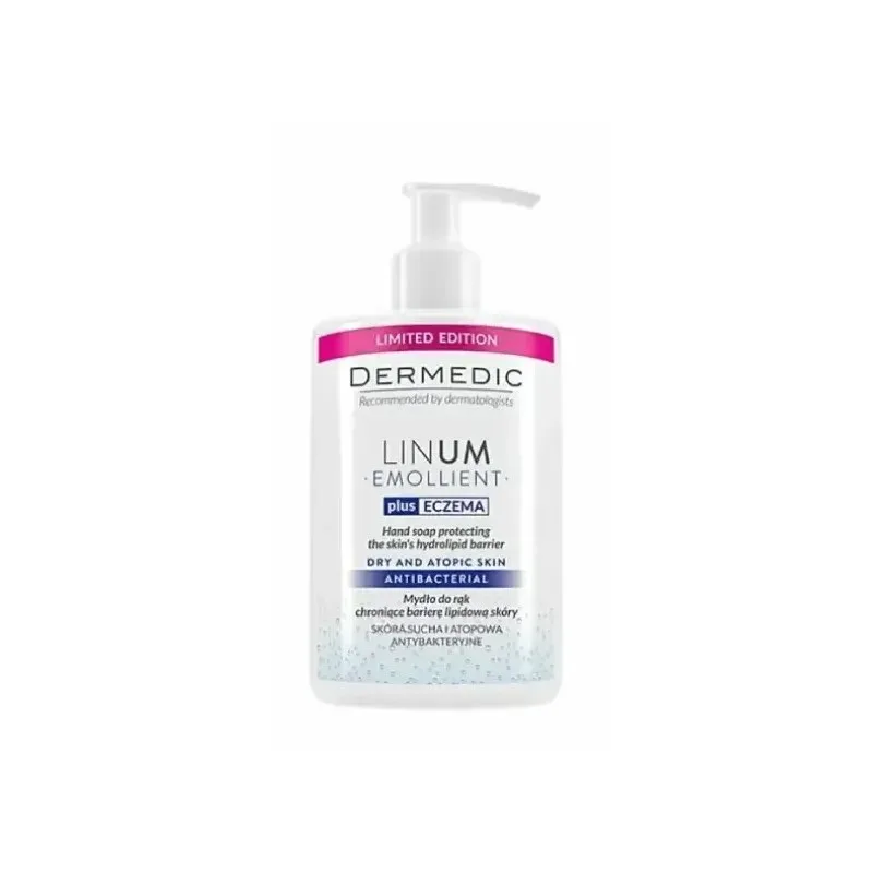 DERMEDIC Linum Emollient Savon à Mains Anti Bacterien 300 ml