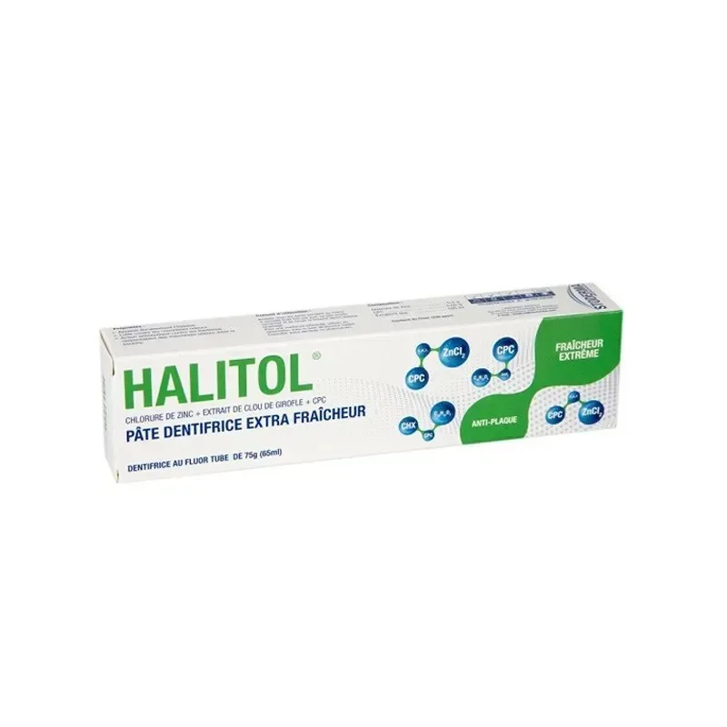 STODERMA Halitol Pate Dentifrice Extra Fraicheur Anti Plaque 75 g