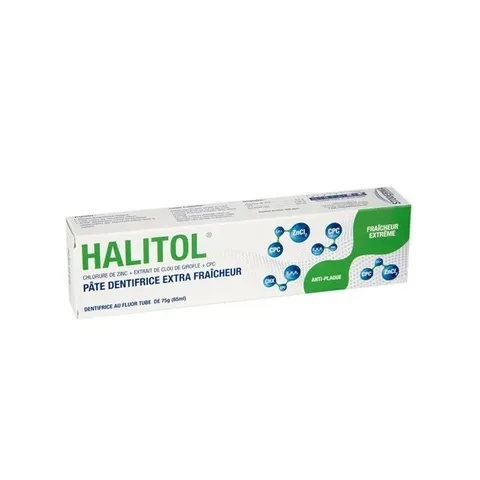 STODERMA Halitol Pate Dentifrice Extra Fraicheur Anti Plaque 75 g