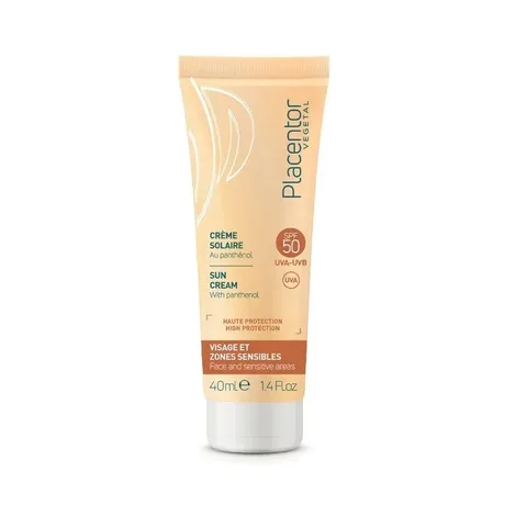 PLACENTOR Vegetal Crème Solaire Invisible au Panthenol SPF50 40 ml