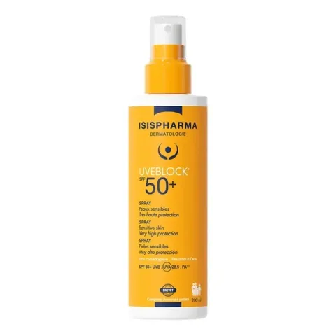 ISISPHARMA Uveblock Spray Solaire Très Haute Protection SPF50+ 200 ml