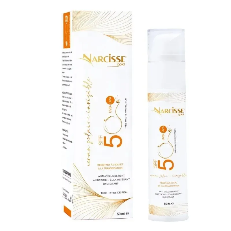 Narcisse Gold Écran Solaire Invisible SPF50+ 50 ml