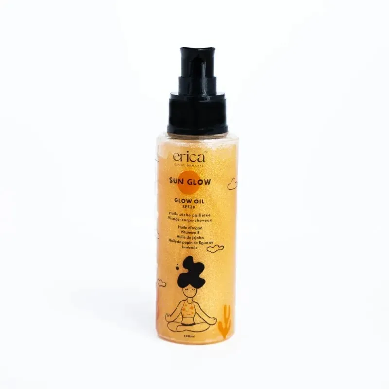 ERICA Sun Glow Huile Sèche Pailletee SPF30 100 ml